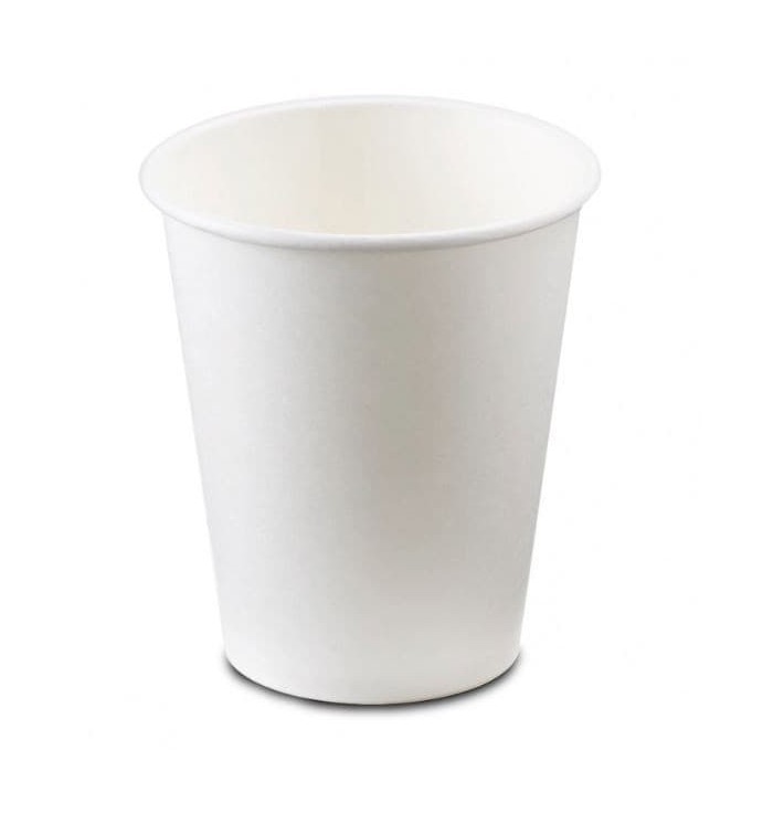 Bicchiere di Carta 6Oz/180ml Bianco Ø7,0cm (100 Pezzi)